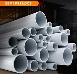 TRAMO 3 MTS. CAÑO PVC 50MM SEMI PESADO GRIS