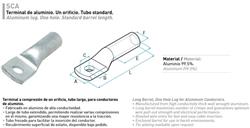 TERMINAL ALUMINIO 70MM 1/2 '  SCA-70