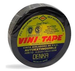 *CINTA AISLADORA 18X10 MTS NEGRA VINI TAPE