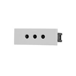 MODULO TOMA BIPOLAR C/TIERRA ESPIGA  10A. BLANCO 6911