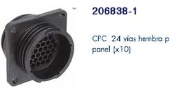 CPC-CONECTOR CIRCULAR 24VIAS  RECEPTAC. 206838-1