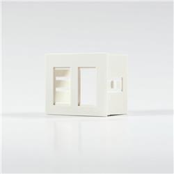 CAJA ALOJE P/ 2 RJ45 ó RJ11 BLANCO  6974