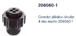 CONECTOR CIRCUL.PORTAPIN PLUG 4VIAS 206060-1 CPC