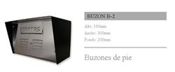 BUZON DE PIE P/PORT. ACERO INOXIDABLE B 2