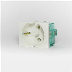 MODULO TOMA SCHUKO POLARIZ. BLANCO 6918