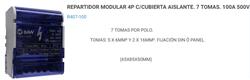 REPARTIDOR DIN 4x100 7 TOMAS  R407-100 BAW
