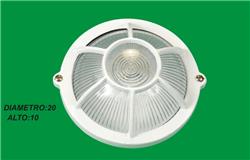 TORTUGA DE ALUMINIO REDONDA  60 W. 522 BLANCA