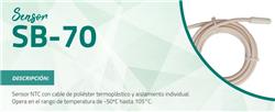 SONDA NTC -50/105°C PLAST.BLANCO DOBLE AISL. SB70 FG