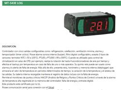 REG.TEMPERATURA MT-543E LOG 3R NTC-PT100 S/