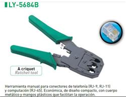 CRIMPEADORA LY-5684B RJ 9/RJ11/RJ45 PELA/CORTA