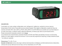 REGULADOR TEMPERATURA MT-543E PLUS 4R C/NTC