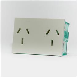 MODULO TOMA C/TIERRA DOBL 10A. BLANC 6997