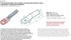 TERMINAL BIMETALICO 95MM2 OJAL 12,5mm SCB-95