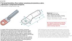 TERMINAL BIMETALICO 120MM OJ14,5M.SCB120