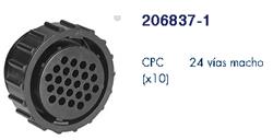 CPC-CONECTOR CIRCULAR 24VIAS PIN PLUG 206837-1