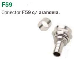 CONECTOR (F) P/RG59 C/ARANDELA