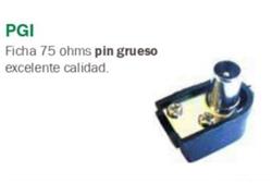 FICHA MACHO  PIN GRUESO  75 OHM