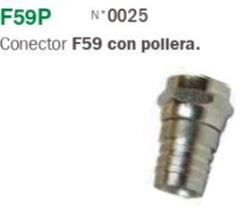 CONECTOR (F) P/RG59 C/POLLERA