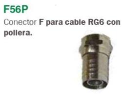 CONECTOR (F) P/RG-6 C/POLLERA