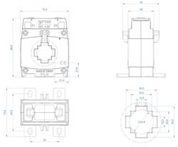 TI 150/5A CL.1 5VA V.30x10/23mm ENTES