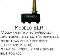 MICROCONTACTO BLR-1 CBN C/RODILLO Y ROSCA