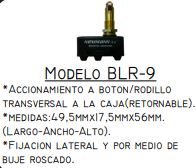 MICROCONTACTO BLR-9 CBN  C/RODILLO TRANSVERSAL +ROSCA
