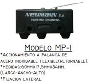 MICROCONTACTO MP-1 A PALANCA CORTA CENTRADO