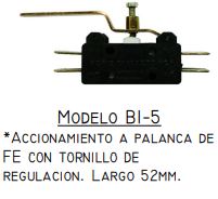 MICROCONTACTO A PALANCA 52MM CONEX/TORNILLO BI-5