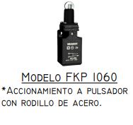 LIMITE DE CARRERA FK-1060 C/PULSADOR RODILLO ACERO