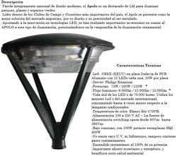 CABEZAL LUMINARIA LED 100W       APOLO