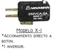MICROINTERRUPTOR X-1 15A ACCIONAMIENTO A BOTON (10)