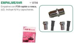 KIT EMPALME RG59 C/ROSCA RAPIDO