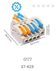 CONECTOR RAPIDO 2 a 6 POLOS REUTILIZABLE LT-623