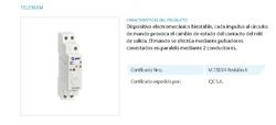 RELE IMPULSO UN MOD.DIN 1x10A  220V TELE-161M