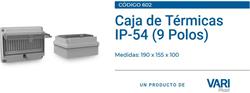 CAJA DETRAS MEDIDOR 9 MOD.IP54 TAPA TRANSP.602 VAR