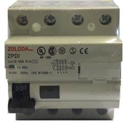 INTERRUPTOR DIFERENCIAL 4X40A 30MA DACI440030 