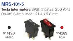 LLAVE MINI+/INTERRUPTOR ROJO 2P 6A