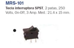 TECLA MINIATURA INTERRUPTOR 2P. 220/ 3A NEGRA 