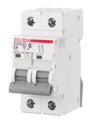 TERMOMAGNETICO 2X 6A 6KA ACB206C06 ZOLODA 832.201