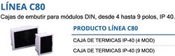 CAJA EMBUTIR 4 MODULOS PUERTA FUME IP40   805