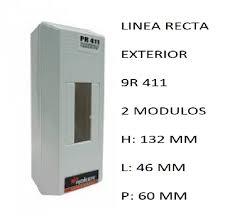 CAJA APLICAR 2 MODULOS S/PUERTA IP20 PR411