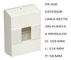 CAJA APLICAR 6 MODULOS S/PUERTA IP20 PR420