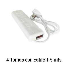 ZAPATILLA BINORMA 4 TOMAS C/TERMICA C/CABLE 1,5 MTS