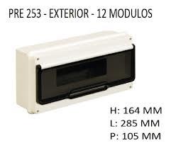 CAJA APLICAR 12 MODULOS P/FUME IP55 PRE253