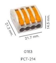 CONECTOR RAPIDO 4  POLOS REUTILIZABLE PCT-214