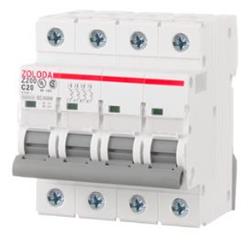 TERMOMAGNETICO 4X20A 6KA ACB420C06 ZOLODA 832.403