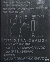 TEMP. GT3A-2EAD24 h/180H 1inv.inst+1inv.temp. 24VCACC