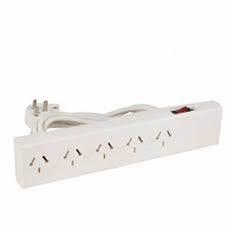 ZAPATILLA BINORMA 5 TOMAS C/TERMICA C/CABLE 5 MTS NEGRA