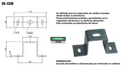 GRAMPA P/SUSPENSION VARILLA ROSCADA  G-08