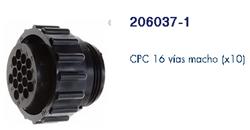 CONECTOR CIRCULAR PUNTA PIN-PLUG  16VIAS 206037-1